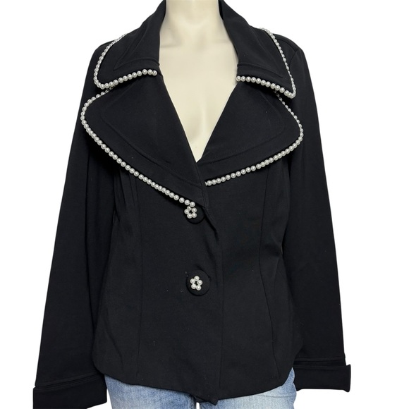 Joseph ribkoff black pearl style suit